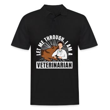 Veterinarian Veterinary Veterinary Medicine - Men's Polo Shirt - black - Front - Kai (181cm)