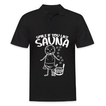 Sauna sauna saunaistes sauna - Polo Homme - noir - Devant - Kai (181cm)
