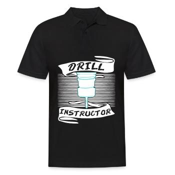 Chipper drill drill - Men's Polo Shirt - black - Front - Kai (181cm)