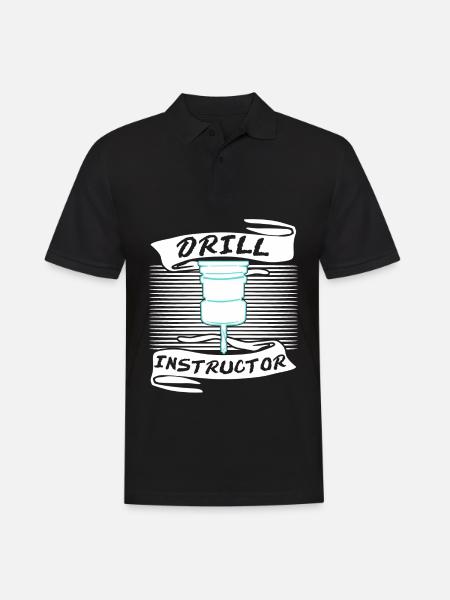 Chipper drill drill - Men's Polo Shirt - black
