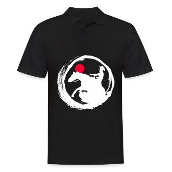Cavalier de reining Équitation Western Riding - Polo Homme - noir - Devant - Kai (181cm)