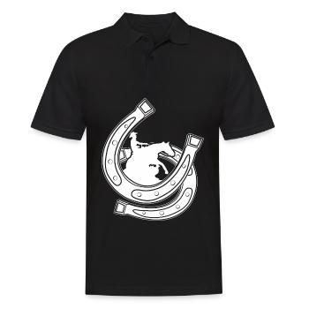 Reining Horseshoe Riding Western Riding - Polo Homme - noir - Devant - Kai (181cm)