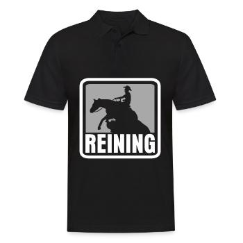 Reining Riding Dressage Western Riding - Polo Homme - noir - Devant - Kai (181cm)