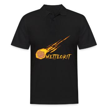 Mettbrötchen Meteorit Hackfleisch Mett - Männer Poloshirt - Schwarz - Vorne - Kai (181cm)