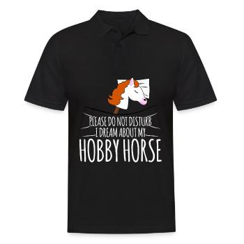 Hobbyhorse Sleeping Hobby Horse - Men's Polo Shirt - black - Front - Kai (181cm)