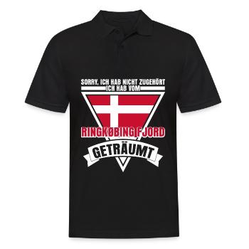 Ringkøbing Fjord Witz Flagge Dänemark - Männer Poloshirt - Schwarz - Vorne - Kai (181cm)