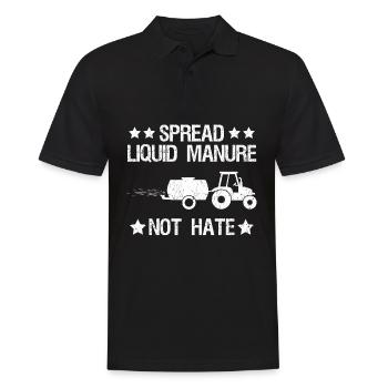 Farmer Farmer Manure Driving Farmer - Men's Polo Shirt - black - Front - Kai (181cm)