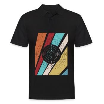Sport shooter retro Schützenkönig - Polo Homme - noir - Devant - Kai (181cm)