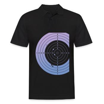 Cible de tir sportif Schützenkönig - Polo Homme - noir - Devant - Kai (181cm)