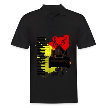 Organ Organ Player Saying Organist - Men's Polo Shirt - black - Front - Kai (181cm)