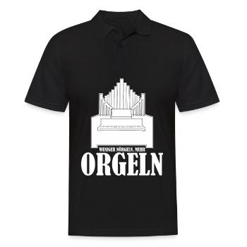 Orgel Orgelspieler Orgelbauer Organist - Männer Poloshirt - Schwarz - Vorne - Kai (181cm)