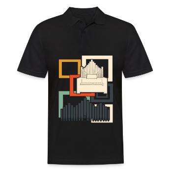 Orgel Orgelspieler Retro Organist - Männer Poloshirt - Schwarz - Vorne - Kai (181cm)