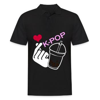Kpop Bubble Tea Korean Popmusik K-Pop - Männer Poloshirt - Schwarz - Vorne - Kai (181cm)