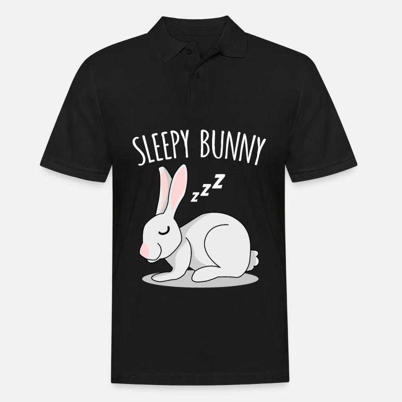 Rabbit Rabbit sleeping rabbit - Men's Polo Shirt - black