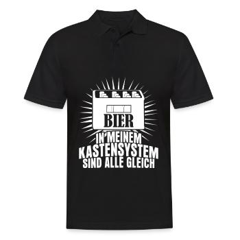 Bier Spruch Bierkiste Bierbrauer - Männer Poloshirt - Schwarz - Vorne - Kai (181cm)