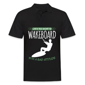Wakeboarder Wakeboarding Wakeboard - Polo Homme - noir - Devant - Kai (181cm)