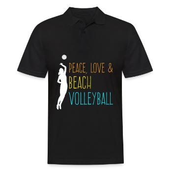 Joueur de volley-ball Volleyball de plage - Polo Homme - noir - Devant - Kai (181cm)