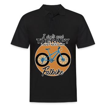 Fatbike lustig Fat Bike - Männer Poloshirt - Schwarz - Vorne - Kai (181cm)