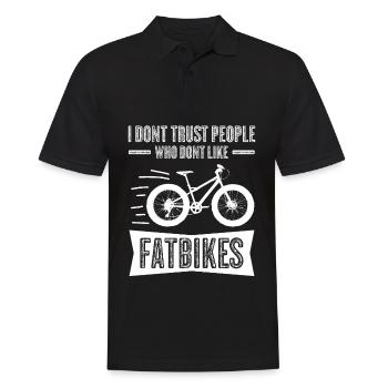 Fatbike Joke Fat Bike - Männer Poloshirt - Schwarz - Vorne - Kai (181cm)