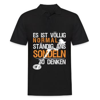 Sondeln Metalldetektor Witz Sondler - Männer Poloshirt - Schwarz - Vorne - Kai (181cm)