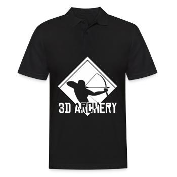 3D Archery Archer Archery - Men's Polo Shirt - black - Front - Kai (181cm)