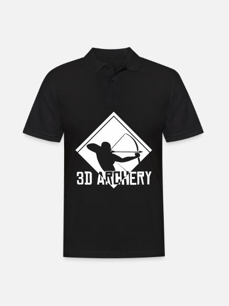 3D Archery Archer Archery - Men's Polo Shirt - black