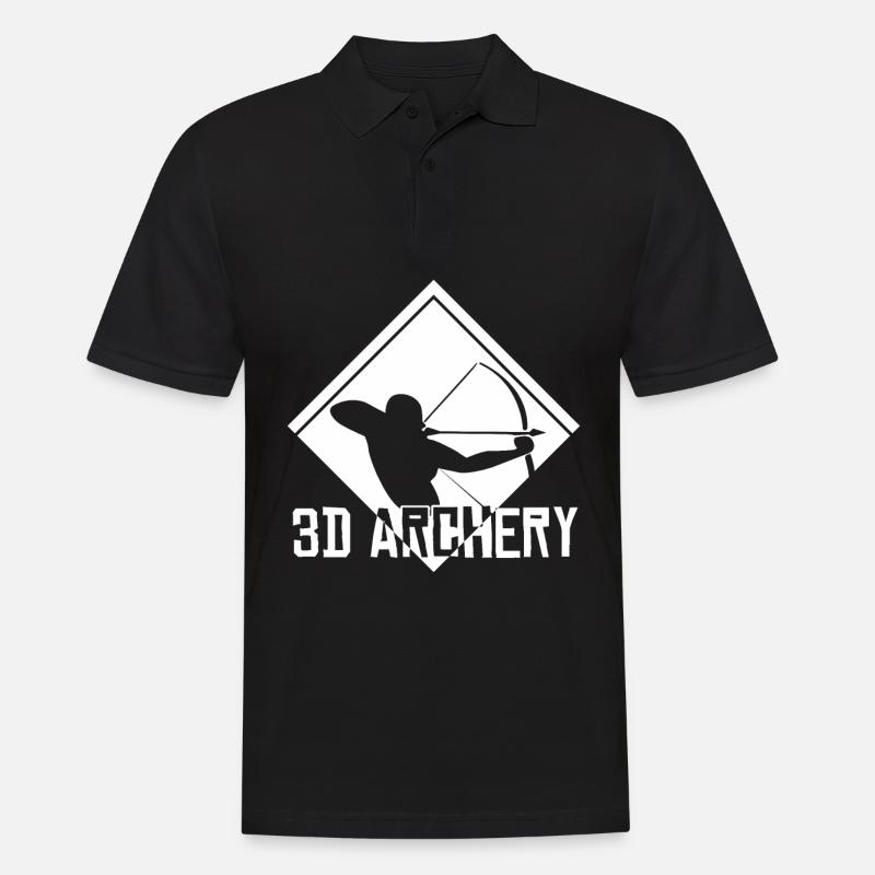 3D Archery Archer Archery - Men's Polo Shirt - black