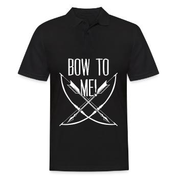 3D Archery Shooting Club - Men's Polo Shirt - black - Front - Kai (181cm)
