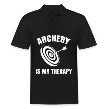 3D Archery Target Archery - Men's Polo Shirt - black - Front - Kai (181cm)