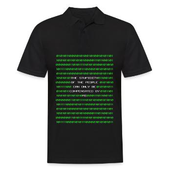 Artificial intelligence - Men's Polo Shirt - black - Front - Kai (181cm)