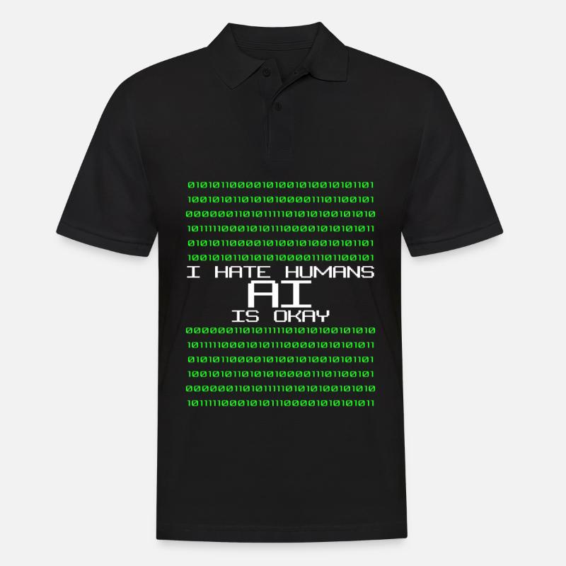 Artifical Intelligence Programmer Admin - Männer Poloshirt - Schwarz