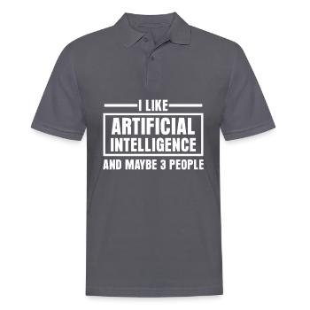 Artifical Intelligence Programmer - Männer Poloshirt - Anthrazit - Vorne - Nico (186cm)