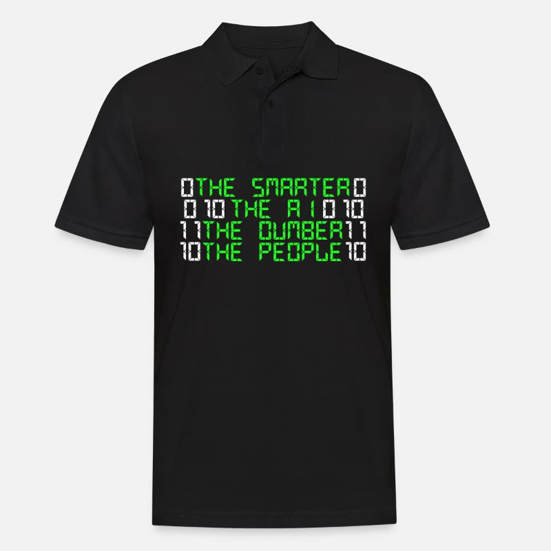 Programmeur d’intelligence artificielle administrateur - Polo Homme - noir