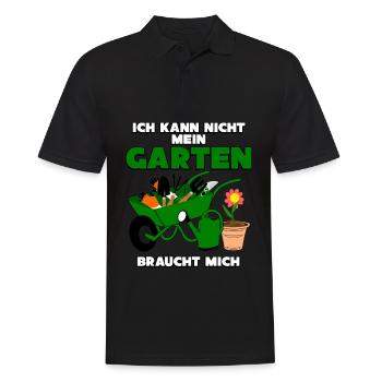 Galabauer Galabau Garten Gärtner - Männer Poloshirt - Schwarz - Vorne - Kai (181cm)