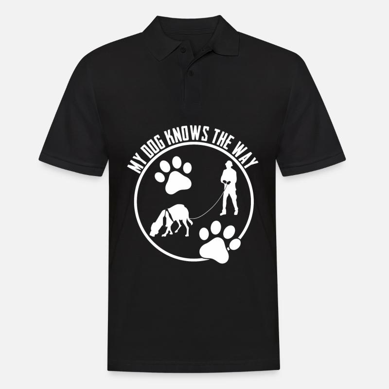 Mantrailing Hund Mantrailer Hunde - Männer Poloshirt - Schwarz