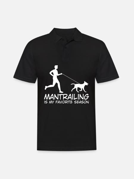 Mantrailing Dog Mantrailer Dogs - Men's Polo Shirt - black