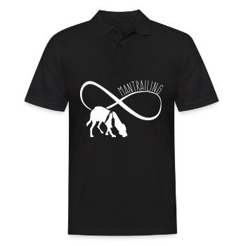 Mantrailing Mantrailer Chien de repérage - Polo Homme - noir - Devant - Kai (181cm)