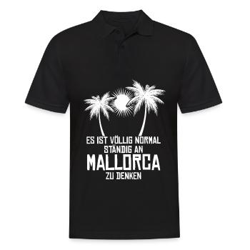 Mallorca Palma - Männer Poloshirt - Schwarz - Vorne - Kai (181cm)