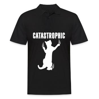 Chat catastrophique - Polo Homme - noir - Devant - Kai (181cm)