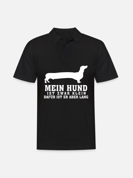 Dachshund Rauhaardackel - Männer Poloshirt - Schwarz