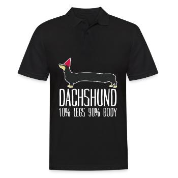 Dachshund Dachshund Club - Polo Homme - noir - Devant - Kai (181cm)