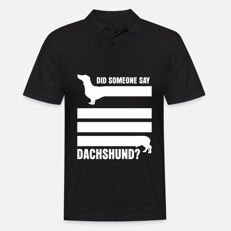 Dachshund - Männer Poloshirt - Schwarz