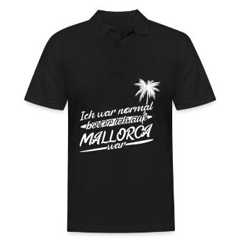 Mallorca Spruch Urlaub Palma - Männer Poloshirt - Schwarz - Vorne - Kai (181cm)
