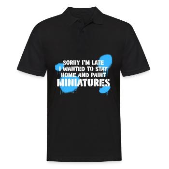 Modellbau Miniaturen Modellbauer - Männer Poloshirt - Schwarz - Vorne - Kai (181cm)