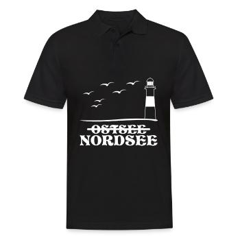 Nordsee Küste Strand Nordseeküste - Männer Poloshirt - Schwarz - Vorne - Kai (181cm)