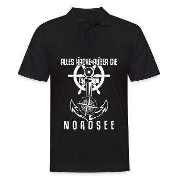 Nordsee Anker Nordseeküste - Männer Poloshirt - Schwarz - Vorne - Kai (181cm)