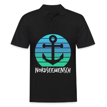 Nordsee Küste Nordseemensch Nordseeküste - Männer Poloshirt - Schwarz - Vorne - Kai (181cm)