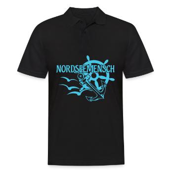 Nordsee Norddeutschland Nordseeküste - Männer Poloshirt - Schwarz - Vorne - Kai (181cm)