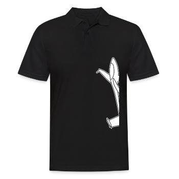 Pilote de planeur - Polo Homme - noir - Devant - Kai (181cm)