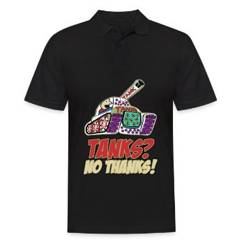 Frieden Pazifisten Friedenssymbol - Männer Poloshirt - Schwarz - Vorne - Kai (181cm)